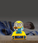 LEXiBOOK - Minions - Bob Digital Alarm Clock with Night Light - Snooze Function - Minions Sound Effects - for Children/Kids - Luminous Clock with Bob, Yellow/Blue - RL800DES by TinyTreasures Baby Boutique