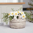 Newman House Studio Spring Bunny Flower Pot Easter-Decor - Decorative Garden Pots Cactus-Succulents Bunny Flower Pots Indoor Outdoor Plant Pots for Home Farmhouse Décor 7.5 * 7.4 * 6.1 Inch by GreenHaven Gardens