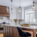 Modern Raindrop Pendant Lights, Pendant Lights for Kitchen Island, Black Brass Base Dining Room Light Fixtures, Interior Chandelier in The Living Room Hallway, Including Bulb by CozyNest Decor