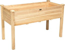 Giantex Raised Garden Bed Kit Elevated Planter Box for Vegetables Fruits Herb Grow, Heavy Duty Natural Cedar Wood Frame Gardening Planting Bed for Deck Patio Yard, 49.5"X23.5"X30.0" by GreenHaven Gardens