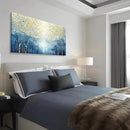 amatop Large Abstract Wall Art for Living Room Modern Tree of Life Canvas Art Print Nature-Inspired Navy Blue Wall Decor Landcape Artwork Birch Forest Picture Bedroom Office Dining Entryway 48x24 Inch by CozyNest Decor