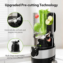 Aeitto Cold Press Juicer, Juicer Machines with 4.9" Large Feed Chute, Fits Whole Vegetables and Fruits, Professional Juice Maker, Easy to Clean, High Juice Yield, Easy to Assemble,Black by CozyNest Decor