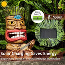 Solar Tiki Statue Outdoor Decor-Garden Guitar Tiki Statues-Tiki Bar Decorations for Outdoor Patio Yard Lawn Balcony Bar Party,Waterproof Garden Sculpture 10.35 Inch Tall by GreenHaven Gardens
