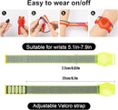 Kids Wristband Compatible with Apple AirTag, Protective Case for Air Tag GPS Tracker Holder with Nylon Bracelet, Adjustable Anti Lost Watch Band for Toddler Child Elder(Yellow) by TinyTreasures Baby Boutique