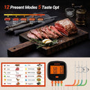 Inkbird WiFi Meat Thermometer for Grilling, Unlimited Rang Rechargeable BBQ Thermometer APP Calibration, Temp Graph Mobile Notification, 4 Colorful Probes Food Thermometer for Pellet Smoker Oven by TinyTreasures Baby Boutique