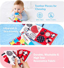 hahaland Baby Books 0-6 Months - 2PCS Infant Toys 0-6m Tummy Time Babies Toy Newborn Toys High Contrast Visual Development Sensory Book Baby Girl Boy Shower Gift by TinyTreasures Baby Boutique