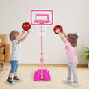Tsomtto Toddler Basketball Hoop for Girls Pink Goals Adjustable Height 2.9ft-6.2ft Portable Kids Indoor Outdoor Play Outside Backyard Toys 3 4 5 6 Year Old Girl Birthday Gift by TinyTreasures Baby Boutique