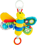 Lamaze Clip On Car Seat and Stroller Toy - Freddie the Firefly - Crinkle Car Seat Toys and Stroller Toys - Sensory Toys for Babies - Travel Toys for Car - Infant Toys Ages 0 Months and Up by TinyTreasures Baby Boutique
