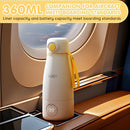 Portable Milk Warmer for Travel, 12oz Large Capacity Baby Bottle Warmer for Formula & Breastmilk, Fast Heating Milk Warmer on The Go wth Child Lock,Precise Temp Control by TinyTreasures Baby Boutique