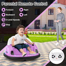 GLACER 12V Bumper Car, Electric Kids Bumper Car w/Parental Remote, 3-Speed, 360°Spin, Music, LED Light, Battery Ride on Bumper Car w/Dual Joysticks, Baby Bumper Car for Toddlers 18 Months+ (Pink) by TinyTreasures Baby Boutique