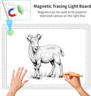 Phylosal Magnetic A4 Light Pad with Bag, Super Bright Light Box with Side Button, Diamond Art Light Board, Lightbox for Tracing and Drawing, USB Power Light Table for Sketching, Weeding Vinyl (White) by TinyTreasures Baby Boutique