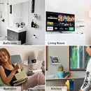 OAPRIRE Clear Acrylic Floating Shelves Set of 2 - Easily Expand Wall Space - 12 Inch Small Wall Shelf with Strong Adhesive for Bathroom, Bedroom, etc by CozyNest Decor