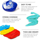Shuttle Art Acrylic Paint, 15 Pack Acrylic Paint Large Bottle Set, 473ml/16oz Each, 14 Unique Colors and 1 More White, High Viscosity Art Paint for Artists, Beginner & Kids on Rocks Canvas WoodCeramic by TinyTreasures Baby Boutique