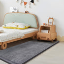 Play Mat for Babies Toddlers,1.3" Thick Elasti-Foam Anti-Fall Cushion Mat for Kids Room,28×72 Bedroom Bedside Rugs,Water-Repellent Soft Coral Velvet,Non-Slip(Dark Grey) by TinyTreasures Baby Boutique