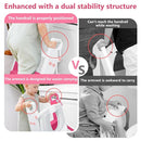 Easy Storage Potty Training Seat with Ladder, Adjustable Step and Toilet Seat Height, Easy-Grip Handles for Climbing, Foldable Portable Toddler Toilet Trainer, Perfect for Small Bathrooms by TinyTreasures Baby Boutique