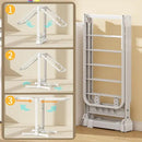 Heavy Duty Clothes Drying Rack Foldable, Aluminum Large Drying Rack Clothing with 2 Height-Adjustable Drying Wings, Laundry Racks for Drying Clothes,Easy to Fold,Indoor Outdoor Use by CozyNest Decor