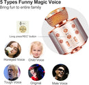 Microphone for Kids Voice Change Karaoke Microphone Kids Girl Gifts Handheld Wireless Bluetooth Microphone Home Party Favor Mic Microphones Kids Christmas Birthday Gifts by TinyTreasures Baby Boutique