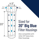 Pentair Pentek 150236 Big Blue Filter Housing, 1 1/2" NPT