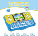 Kids Tablet/Baby Learning Pad with 102 Activities/Toddler Tablet with ABC/Words/Music/Math Interactive Educational Electronic Toys Gifts Handheld Game for Preschool Boys Girls Ages 3-12 (Blue-) by TinyTreasures Baby Boutique