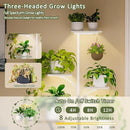 Plant Stand Indoor with Grow Lights, 60" Tall 7-Tier Metal Plant Stand with Wheels & Tree-Shaped Design for Indoor Plants, Flower Holder Display Rack for Home, Patio - White by GreenHaven Gardens