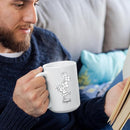 Elf With Box Coffee Mug Gift For Men Boy Grandson Christmas, Personalized Name Kids Accent Teacup, Customized Elf Travel Coffee Cup Gift For Nephew on Birthday Christmas, Elves White Mug 11 Oz 15 Oz by TinyTreasures Baby Boutique