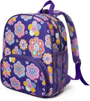Toddler Backpack for Girls 3-8: Preschool Kindergarten Backpack - Cute Kids Backpacks for Girls-Purple Smile by TinyTreasures Baby Boutique