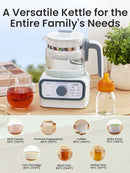 GROWNSY Baby Instant Warmer, Glass Water Boiler with Accurate Temperature Control for Formula, Coffee and Tea, 1.3 Liter Electric Kettle with LCD Display and Timer by TinyTreasures Baby Boutique