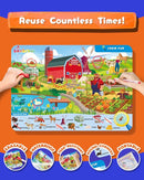 Search and Find: 22 Preschool Learning Activities for Kids 3-8 | Travel Games for Car and Airplane | Toddler Learning Toys | Board Games and Activitys Book for Kids | Back to School Gifts by TinyTreasures Baby Boutique