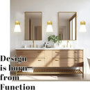 Hamilyeah Gold Sconces Wall Lighting Set of Two with Frosted Glass Shade, Industrial Bathroom Lighting Fixture with Milk Shade, Modern Brass Vanity Sconce Lighting for Bedroom, Living Room by CozyNest Decor