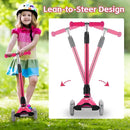 3 Wheel Scooter for Kids Ages 6-12,Kids Scooter with Light Up Wheels, Sturdy Deck Design, and 4 Height Adjustable Suitable for Kid Ages 3-12 by TinyTreasures Baby Boutique