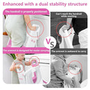Easy Storage Potty Training Seat with Ladder, Adjustable Step and Toilet Seat Height, Easy-Grip Handles for Climbing, Foldable Portable Toddler Toilet Trainer, Perfect for Small Bathrooms by TinyTreasures Baby Boutique