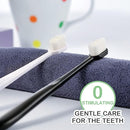 EasyHonor Extra Soft Toothbrush for Sensitive Gums,Micro Fur Manual Toothbrush, 20000 Soft Floss Bristle for Pregnant Women, Elderly, etc. (2black+2white+2pink，All White Bristle) by TinyTreasures Baby Boutique