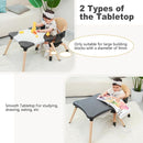 Baby High Chair, 7 in 1 Convertible High Chairs for Babies and Toddlers, Kids Learning Table, Building Block Table, Toddler Dining Chair with 360° Rotating Seat, 5-Point Safety Harness (Black) by TinyTreasures Baby Boutique