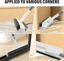 Scrub Brush Floor Brush with Long Handle,Double-Sided V-Shaped Scrub Brush，Shower Floor Scrubber for Cleaning, Tile Scrub Brush with Stiff Bristles, 52'