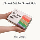 BLUE GINKGO Silicone Lunch Box Set – Durable Heavy-Duty Silicone Bento Box, Microwave, Freezer, Dishwasher Safe – Airtight, BPA Free (Made in Korea, Purple) by TinyTreasures Baby Boutique
