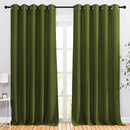 NICETOWN Room Darkening 118 inch Long Curtains, Grommet Thermal Drapes Weighted Room Divider Wide Window Treatments for Living Room, W66 x L118, Olive, 2 Panels by TinyTreasures Baby Boutique