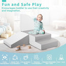 Foam Blocks Climbing for Kids: Toddler Toys for Indoor and Outdoor Fun - Soft PU Leather Play Structure for Crawling and Sliding - Ideal for Playhouse and Play Gym Activities by TinyTreasures Baby Boutique