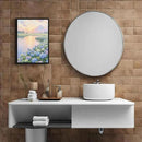 The hydrangea scenery all over the lake at sunset is suitable for posting in the living room bedroom office landscape poster wall painting by CozyNest Decor