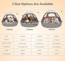 NXONE Beach Tent Sun Shade Shelter for 3/4/6 Person Person with UV Protection, Extended Floor, 3 Mesh Roll Up Windows & 8.0/8.5mm Fiberglass Rods丨Carry Bag Included by TinyTreasures Baby Boutique