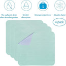 Absorbent Bed Pads for Incontinence - Washable, Reusable, 4-Layer Waterproof Mattress Protectors (36x38 Inch - 4 Pack) by TinyTreasures Baby Boutique