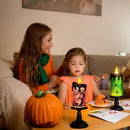 Halloween Snow Globe Tornado Flameless Candles Table Centerpiece for Celebration Party,Battery Operated LED Candle with 6 Hours Timer for Home Indoor Halloween Decoration (Ghost) by CozyNest Decor