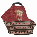 Binienty Christmas Highland Cow Car Seat Canopies for Baby Boys Girls, Mom Nursing Breastfeeding Covers Infant Stroller Cover, Holiday Gifts by TinyTreasures Baby Boutique