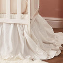 Brandream Baby Crib Bedding Set for Girls Boys Gender Neutral Boho Bohemian Farmhouse Chic Ruffle 6-Piece Nursery Bedding Set - 100% Washed Cotton Cream White by TinyTreasures Baby Boutique