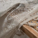 Sutuo Home Crochet Boho Curtains Rose Florals Embroidery, Sheer Lace Handmade Tassels Knitted Window Treatment Vintage Rustic Bohemian Farmhouse Drape for Bedroom Rod Pocket 1 Panel 59" W x 84" L by CozyNest Decor