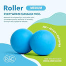 RAD Original Peanut Massage Ball – Medium Density Yoga Deep Tissue Roller Ball – Myofascial Release for Back, Neck, Feet, Psoas & Spine – Suboccipital & Thoracic Trigger Point Therapy by CozyNest Decor