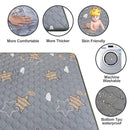 Baby Play Mats for Floor, Thick 50x50 Inch Crawling Mat for Playpen,Foam Playmats for Babies and Toddlers Infants, Foldable and Machine Washable(Grey) by TinyTreasures Baby Boutique