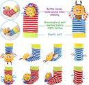 BLOOBLOOMAX Sock rattles for Babies 0-24 Months Baby Animal Foot Finder Educational Toys by TinyTreasures Baby Boutique