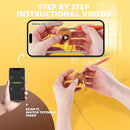 MOREJMTT Crochet Kit for Beginners, Learn to Crochet, Include Easy Knitting Soft Yarn, Step-by-Step Video Tutorial, Hook, Holiday Birthday Gift for Adults and Kids(2 Pack Golden Retriever) by TinyTreasures Baby Boutique