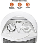 Comfort Zone Oscillating Indoor Space Heater, Portable, Ceramic, Electric, Energy-Efficient, Adjustable Thermostat, Tip-Over Switch, Overheat Protection, Ideal for Home, Bedroom, Office, 1500W, CZ449E by CozyNest Decor