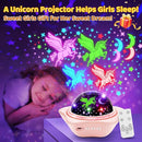 Girls Toys, 【6 Slides+96 Projections】Unicorn Night Light Projector,【Unicorn+Mermaid+Princess】Girls Toys 0-14,Star&Moon Projector for 3 Year Old Girl Gifts, Birthday Gifts,Juguetes para Niñas,Baby Gift by TinyTreasures Baby Boutique